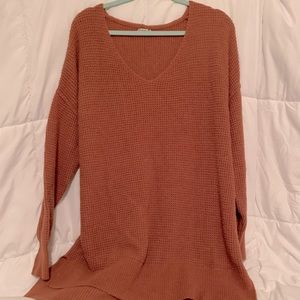 Free People V-neck tunic sweater
